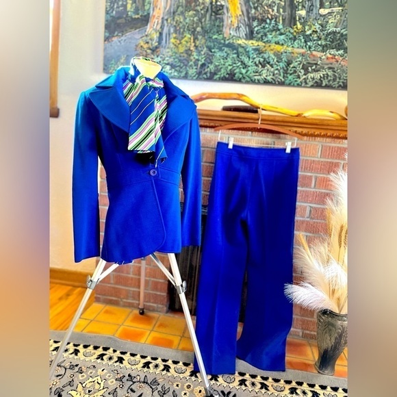 VINTAGE INDIGO POLYESTER JACKET - Picture 6 of 6